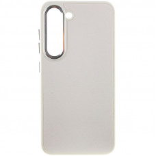 Кожаный чехол Bonbon Leather Metal Style для Samsung Galaxy S22+ - Белый / White