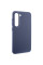 Кожаный чехол Bonbon Leather Metal Style для Samsung Galaxy S23 - Синий / Navy blue