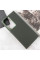 Кожаный чехол Bonbon Leather Metal Style для Samsung Galaxy S23 Ultra - Зеленый / Army green - фото