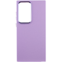 Шкіряний чохол Bonbon Leather Metal Style для Samsung Galaxy S23 Ultra - Бузковий / Dasheen