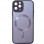 Чехол TPU+Glass Sapphire Midnight with MagSafe для Apple iPhone 12 Pro (6.1) - Фиолетовый / Deep Purple