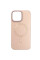 Шкіряний чохол Bonbon Leather Metal Style with MagSafe для Apple iPhone 13 Pro Max (6.7) - Рожевий / Light pink - фото