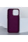 Шкіряний чохол Bonbon Leather Metal Style with MagSafe для Apple iPhone 14 Pro (6.1) - Бордовий / Plum