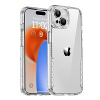 Чехол TPU+PC Multi-Color для Apple iPhone 14 (6.1) - Clear