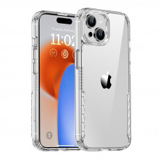 Чехол TPU+PC Multi-Color для Apple iPhone 15 (6.1) - Clear