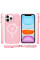 Чехол TPU Galaxy Sparkle (MagFit) для Apple iPhone 12 Pro / 12 (6.1) - Pink+Glitter - фото