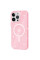 Чехол TPU Galaxy Sparkle (MagFit) для Apple iPhone 12 Pro / 12 (6.1) - Pink+Glitter - фото