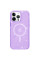 Чохол TPU Galaxy Sparkle (MagFit) для Apple iPhone 12 Pro / 12 (6.1) - Purple+Glitter - фото