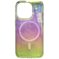 Чохол TPU Galaxy Sparkle (MagFit) для Apple iPhone 13 Pro (6.1) - Chroma+Glitter