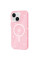 Чехол TPU Galaxy Sparkle (MagFit) для Apple iPhone 13 / 14 (6.1) - Pink+Glitter - фото