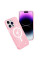 Чехол TPU Galaxy Sparkle (MagFit) для Apple iPhone 14 Pro (6.1) - Pink+Glitter - фото