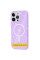 Чохол TPU Galaxy Sparkle (MagFit) для Apple iPhone 16 (6.1) - Purple+Glitter - фото