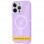 Чехол TPU Galaxy Sparkle (MagFit) для Apple iPhone 16 (6.1) - Purple+Glitter