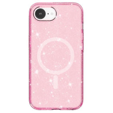 Чохол TPU Galaxy Sparkle (MagFit) для Apple iPhone 16e (6.1) - Pink+Glitter