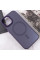 Чехол TPU+Glass Sapphire Midnight Open Camera with MagSafe для Apple iPhone 15 (6.1) - Фиолетовый / Deep Purple - фото