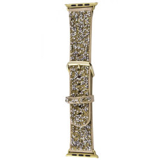 Ремінець Bling World Rock Diamond для Apple Watch 38/40/41/42mm(ser.10) - Золотий