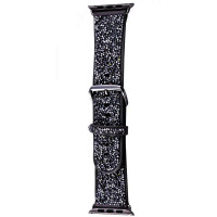 Ремінець Bling World Rock Diamond для Apple Watch 38/40/41/42mm(ser.10) - Чорний