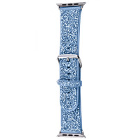 Ремінець Bling World Rock Diamond для Apple Watch 38/40/41/42mm(ser.10) - Блакитний