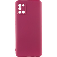 Чехол Silicone Cover Lakshmi Full Camera (A) для Samsung Galaxy A31 - Бордовый / Marsala