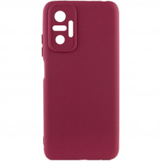 Чехол Silicone Cover Lakshmi Full Camera (A) для Xiaomi Redmi Note 10 Pro / 10 Pro Max - Бордовый / Marsala