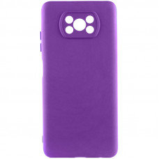 Чехол Silicone Cover Lakshmi Full Camera (A) для Xiaomi Poco X3 NFC / Poco X3 Pro - Фиолетовый / Purple