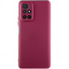 Чехол Silicone Cover Lakshmi Full Camera (A) для Xiaomi Redmi 10 - Бордовый / Marsala