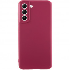 Чохол Silicone Cover Lakshmi Full Camera (A) для Samsung Galaxy S23+ - Бордовий / Marsala