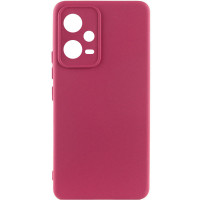 Чехол Silicone Cover Lakshmi Full Camera (A) для Xiaomi Poco X5 5G / Redmi Note 12 5G - Бордовый / Marsala