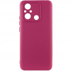 Чохол Silicone Cover Lakshmi Full Camera (A) для Xiaomi Redmi 12C - Бордовий / Marsala