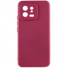 Чохол Silicone Cover Lakshmi Full Camera (A) для Xiaomi 13 - Бордовий / Marsala