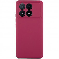 Чехол Silicone Cover Lakshmi Full Camera (A) для Xiaomi Poco X6 Pro - Бордовый / Marsala