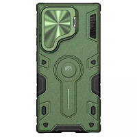 TPU+PC чохол Nillkin CamShield Armor Prop для Samsung Galaxy S24 Ultra - Dark Green