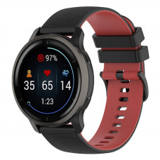 Ремешок Ribby для Smart Watch 20mm - Black / Red