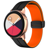 Силіконовий ремінець Classy для Smart Watch 20mm - Black / Orange