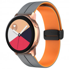 Силиконовый ремешок Classy для Smart Watch 20mm - Grey / Orange