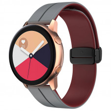 Силиконовый ремешок Classy для Smart Watch 20mm - Grey / Plum