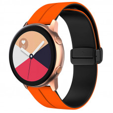 Силиконовый ремешок Classy для Smart Watch 20mm - Orange / Black