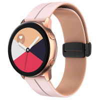 Силіконовий ремінець Classy для Smart Watch 20mm - Pink / Beige