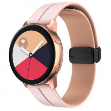 Силиконовый ремешок Classy для Smart Watch 20mm - Pink / Beige