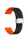 Силіконовий ремінець Classy для Smart Watch 20mm Black / Orange - фото