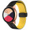 Силіконовий ремінець Classy для Smart Watch 20mm Black / Yellow