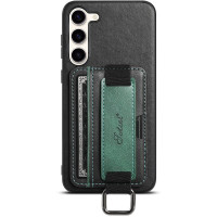 Кожаный чехол Wallet case and straps для Samsung Galaxy A24 4G - Черный / Black