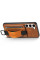 Шкіряний чохол Wallet case and straps для Samsung Galaxy S24 - Коричневий / Brown - фото