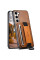 Шкіряний чохол Wallet case and straps для Samsung Galaxy S24 - Коричневий / Brown - фото