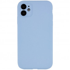 Чохол Silicone Case Full Camera Protective (AA) NO LOGO для Apple iPhone 12 (6.1) - Блакитний / Lilac Blue