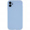 Чехол Silicone Case Full Camera Protective (AA) NO LOGO для Apple iPhone 12 (6.1) - Голубой / Lilac Blue