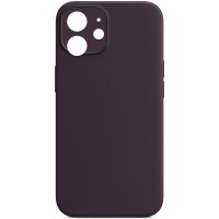 Чехол Silicone Case Full Camera Protective (AA) NO LOGO для Apple iPhone 12 (6.1) - Фиолетовый / Elderberry