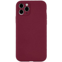 Чехол Silicone Case Full Camera Protective (AA) NO LOGO для Apple iPhone 12 Pro Max (6.7) - Бордовый / Plum