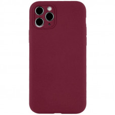 Чохол Silicone Case Full Camera Protective (AA) NO LOGO для Apple iPhone 12 Pro Max (6.7) - Бордовий / Plum