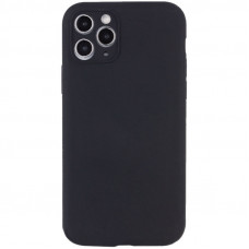 Чехол Silicone Case Full Camera Protective (AA) NO LOGO для Apple iPhone 12 Pro Max (6.7) - Черный / Black